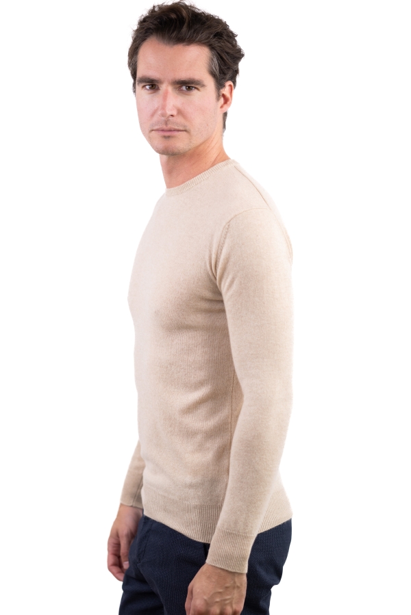Cashmere kaschmir pullover herren rundhals keaton natural beige 3xl