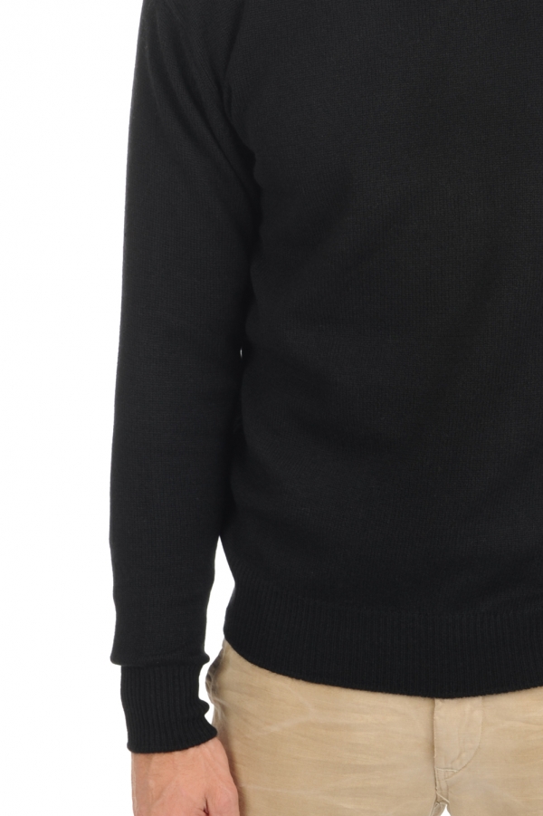 Cashmere kaschmir pullover herren rundhals nestor 4f premium black m