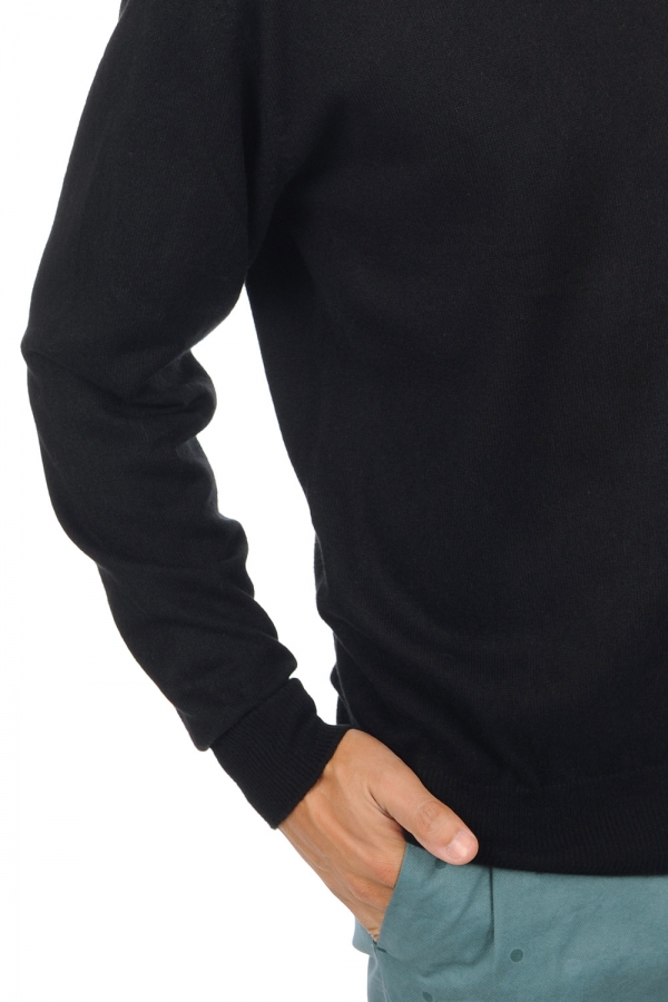 Cashmere kaschmir pullover herren rundhals nestor premium black 4xl