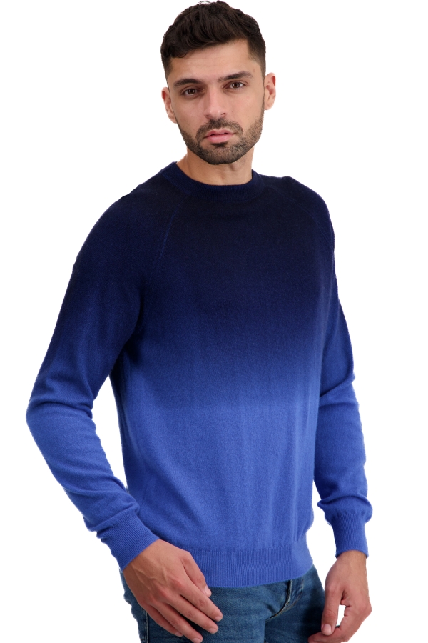 Cashmere kaschmir pullover herren rundhals ticino tetbury blue nachtblau xl