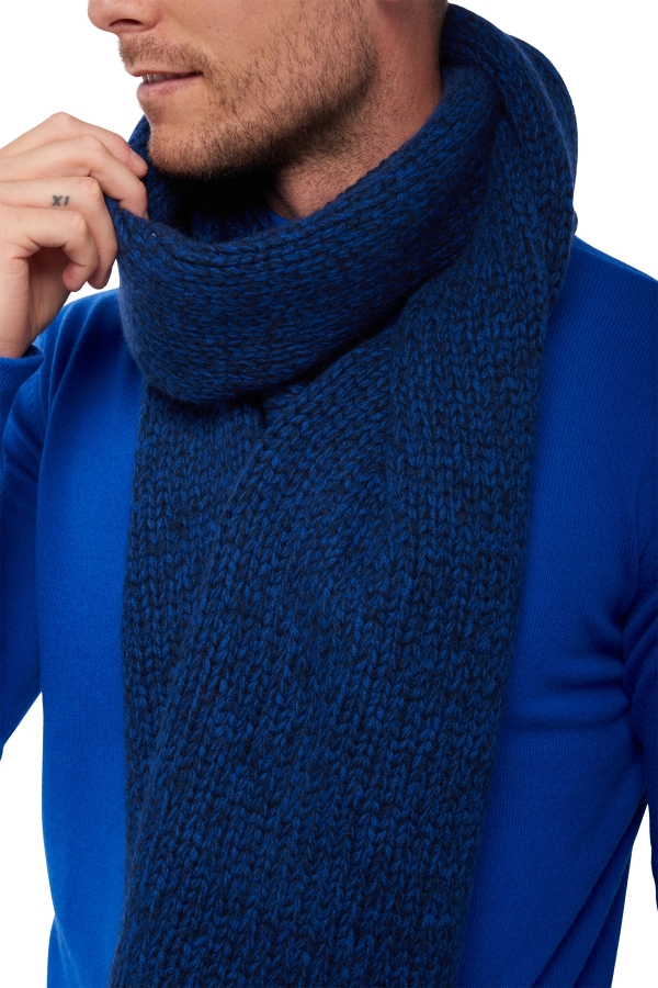 Cashmere kaschmir pullover herren schals venus nachtblau kleny 200 x 38 cm