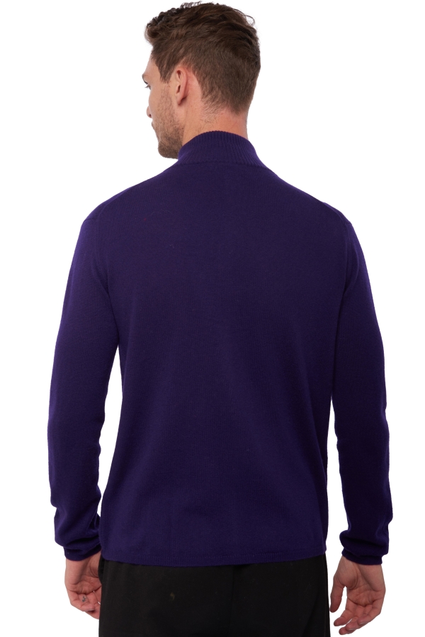 Cashmere kaschmir pullover herren strickjacke pullunder elton deep purple 2xl