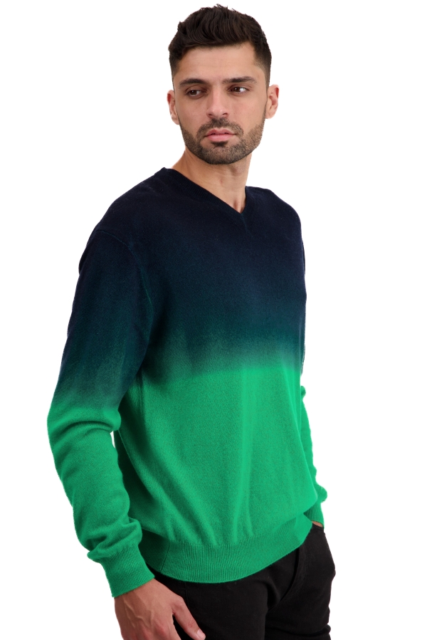 Cashmere kaschmir pullover herren telaviv new green nachtblau 3xl
