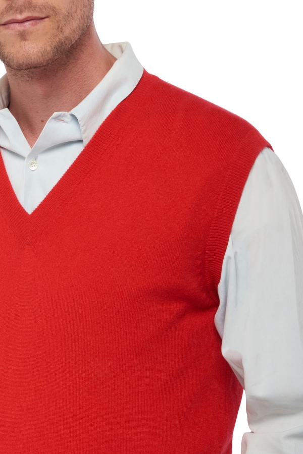 Cashmere kaschmir pullover herren v ausschnitt balthazar rouge 2xl