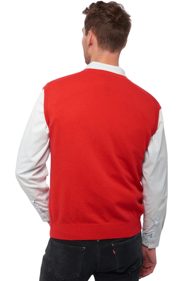 Cashmere kaschmir pullover herren v ausschnitt balthazar rouge s