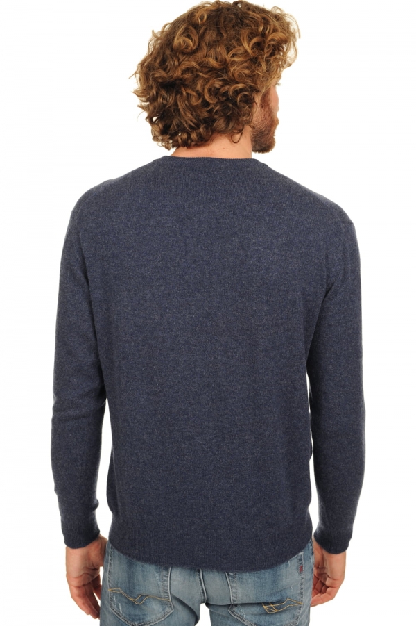 Cashmere kaschmir pullover herren v ausschnitt gaspard indigo 2xl