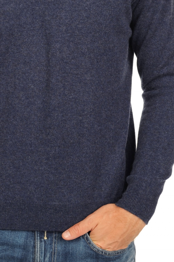 Cashmere kaschmir pullover herren v ausschnitt gaspard indigo 3xl