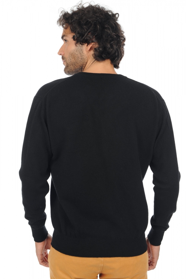 Cashmere kaschmir pullover herren v ausschnitt gaspard premium black m