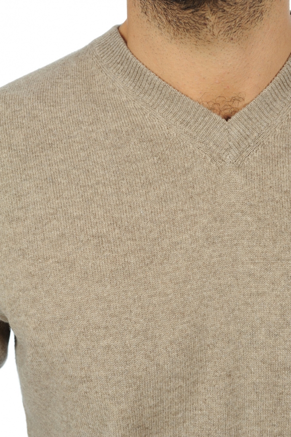 Cashmere kaschmir pullover herren v ausschnitt gaspard premium dolma natural m