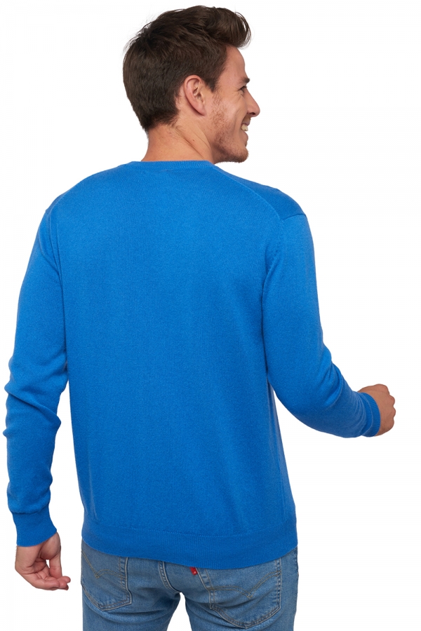 Cashmere kaschmir pullover herren v ausschnitt gaspard tetbury blue 3xl