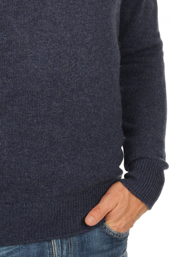 Cashmere kaschmir pullover herren v ausschnitt hippolyte 4f indigo 2xl
