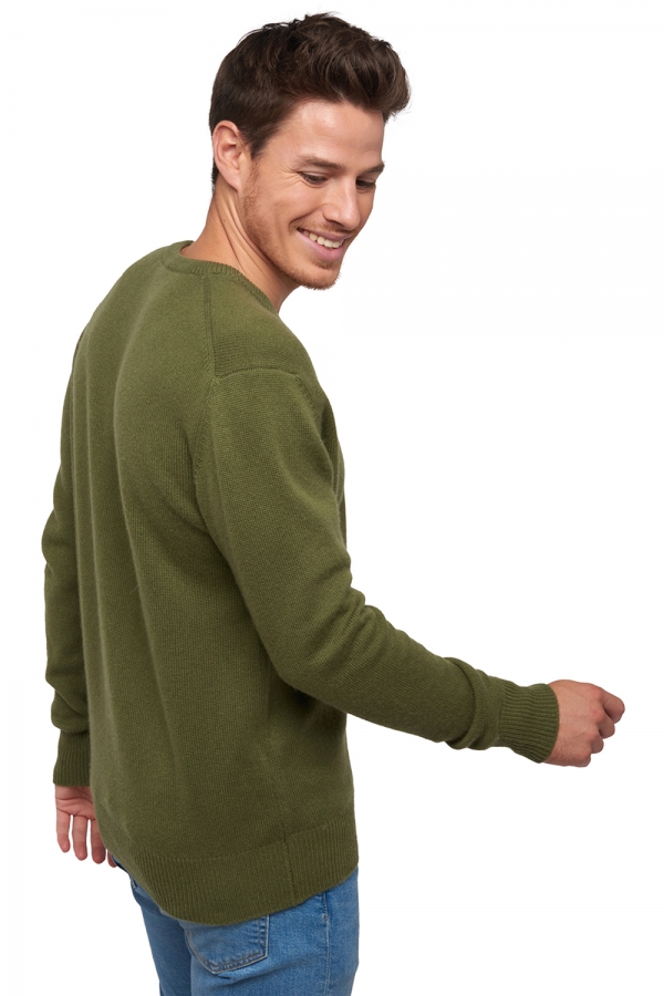 Cashmere kaschmir pullover herren v ausschnitt hippolyte 4f kakhi 2xl