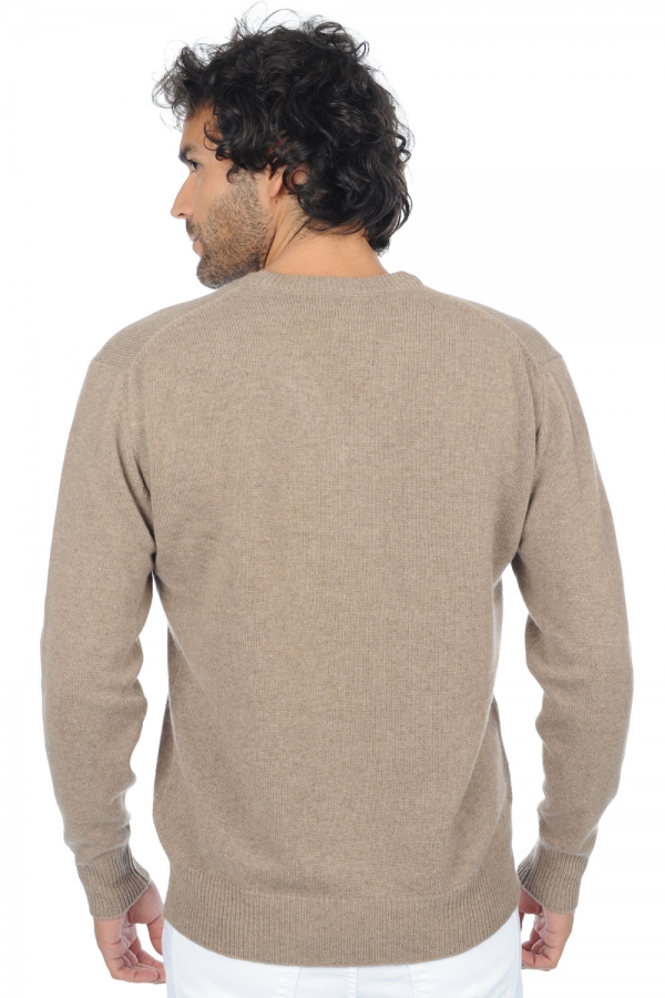 Cashmere kaschmir pullover herren v ausschnitt hippolyte 4f premium dolma natural 3xl