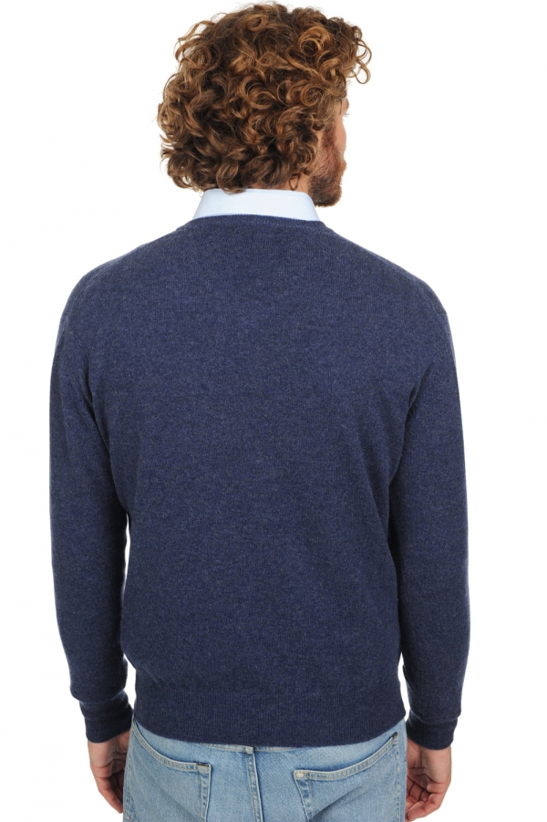 Cashmere kaschmir pullover herren v ausschnitt hippolyte indigo 2xl