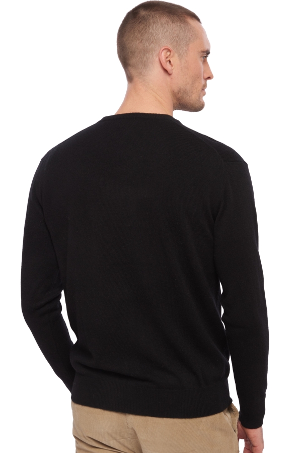 Cashmere kaschmir pullover herren v ausschnitt hippolyte schwarz 2xl