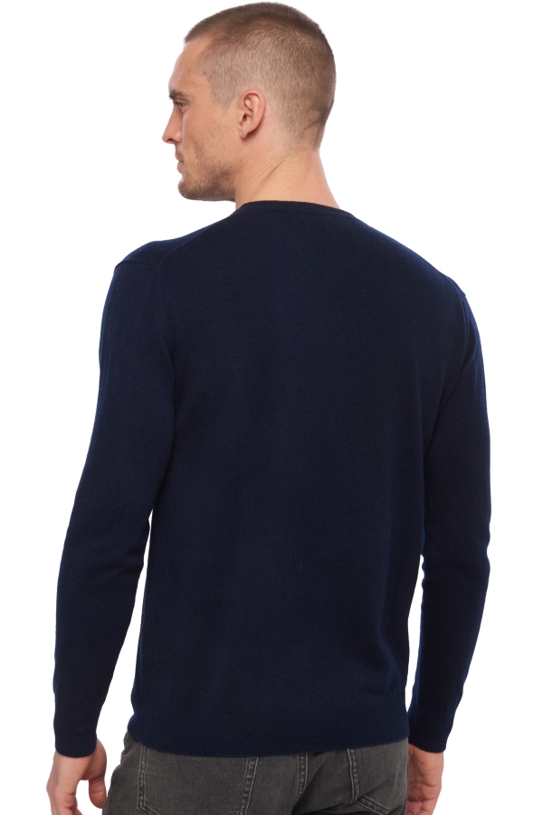 Cashmere kaschmir pullover herren v ausschnitt maddox nachtblau 2xl
