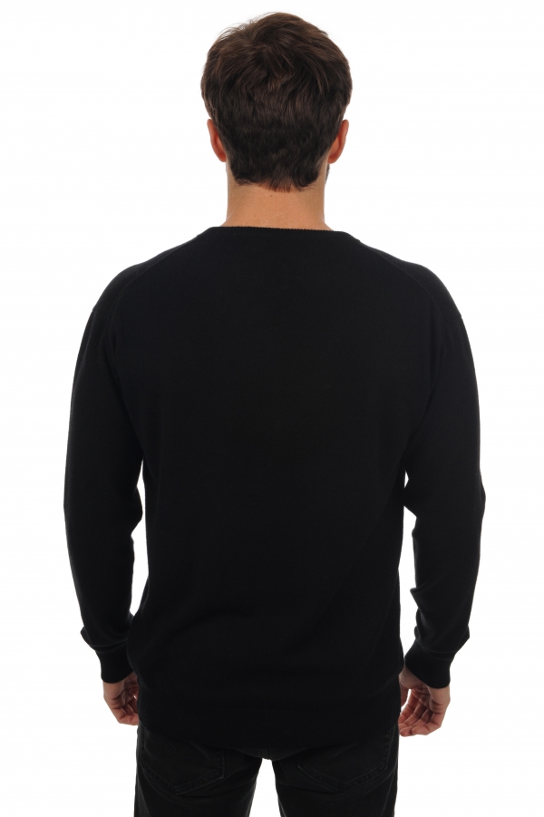 Cashmere kaschmir pullover herren v ausschnitt maddox schwarz xs