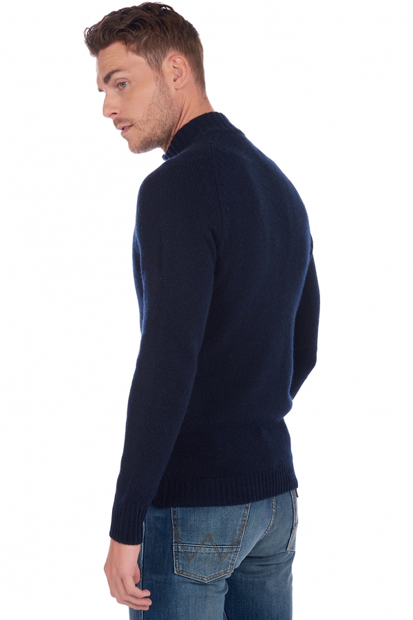 Cashmere kaschmir pullover herren zip kapuze argos nachtblau 2xl