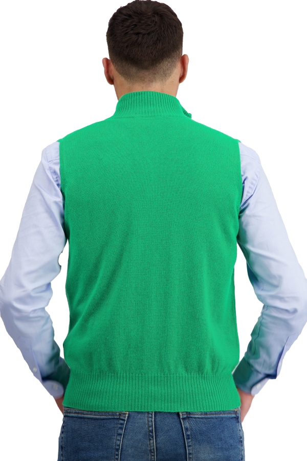 Cashmere kaschmir pullover herren zip kapuze dali new green 3xl