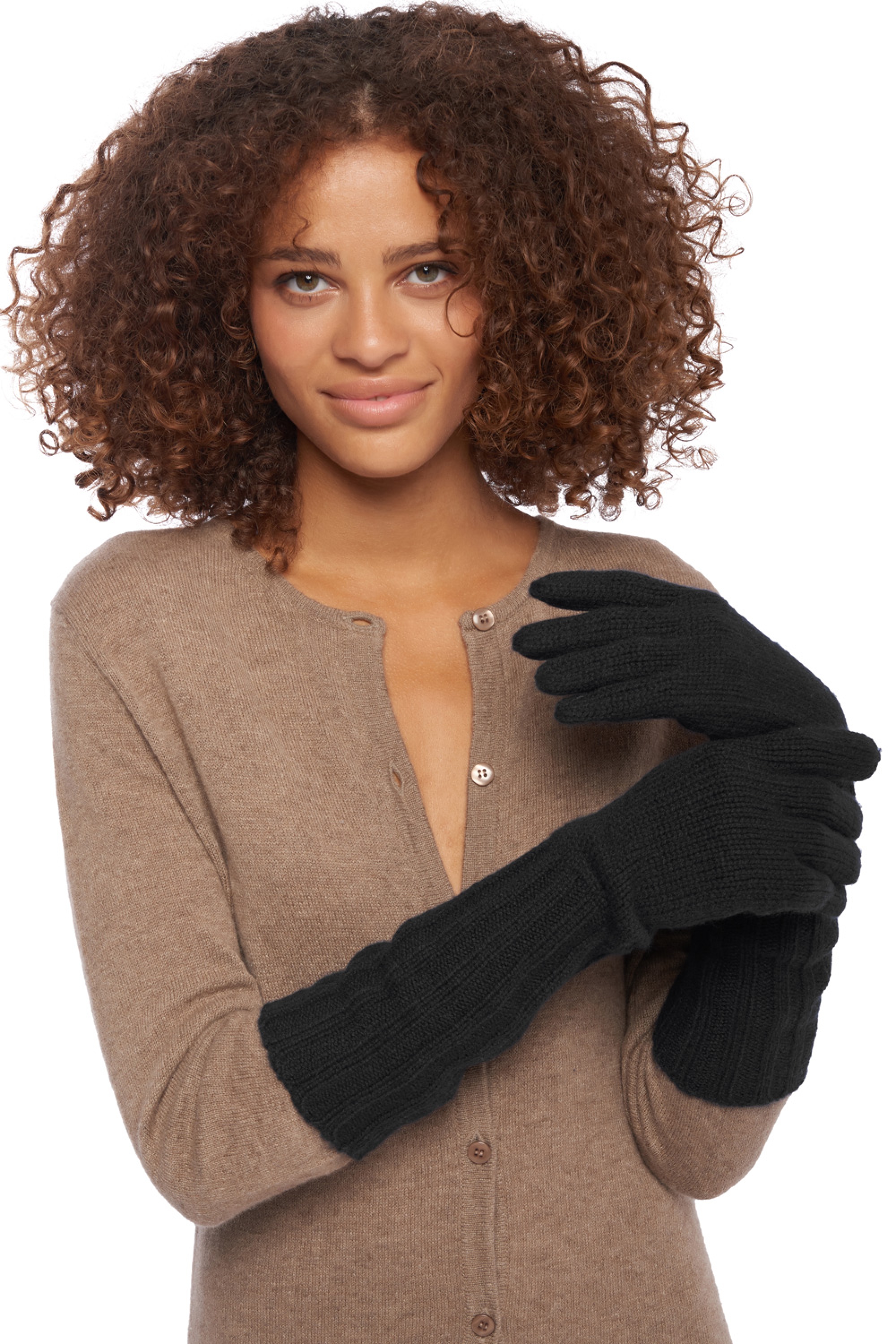 Cashmere accessoires kaschmir handschuhe tadam schwarz 41 x 13 cm