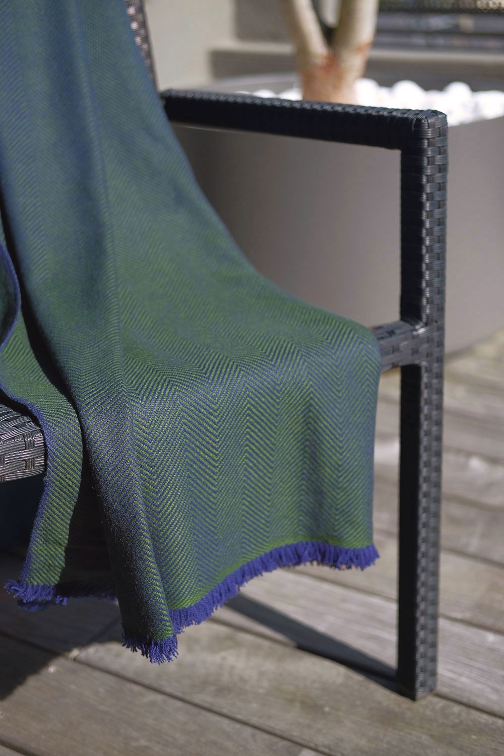 Cashmere accessoires kaschmir plaid decke erable 130 x 190 grun 130 x 190 cm