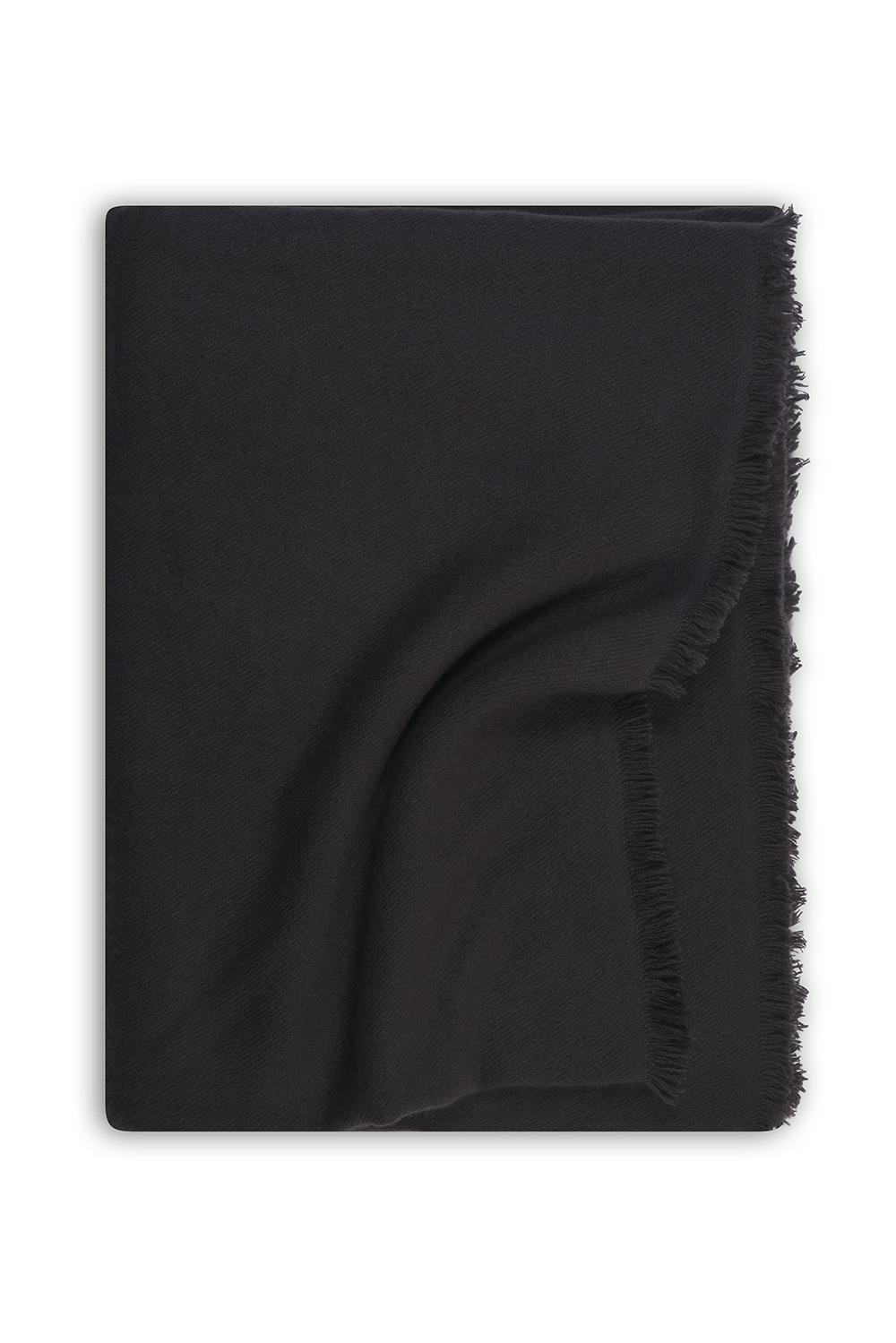 Cashmere accessoires kaschmir plaid decke toodoo plain xl 240 x 260 carbon 240 x 260 cm