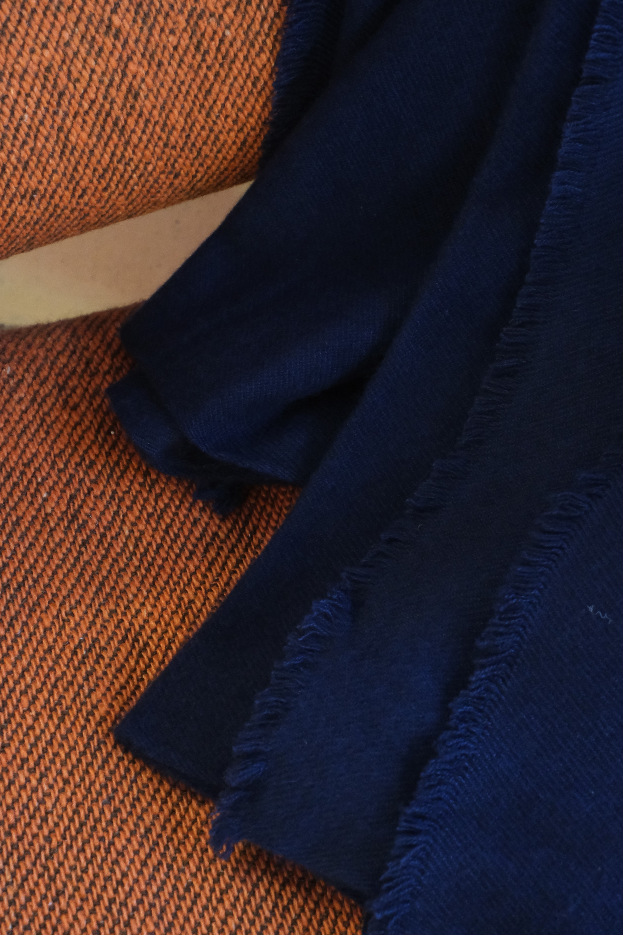 Cashmere accessoires kaschmir plaid decke toodoo plain xl 240 x 260 navy blau 240 x 260 cm