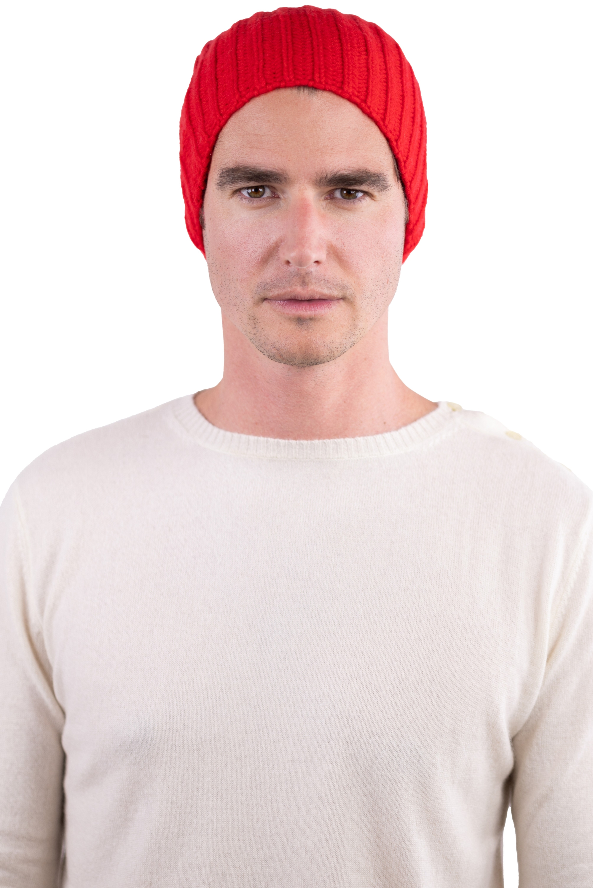 Cashmere accessoires kaschmir strickmutzen youpie rouge 26 x 26 cm