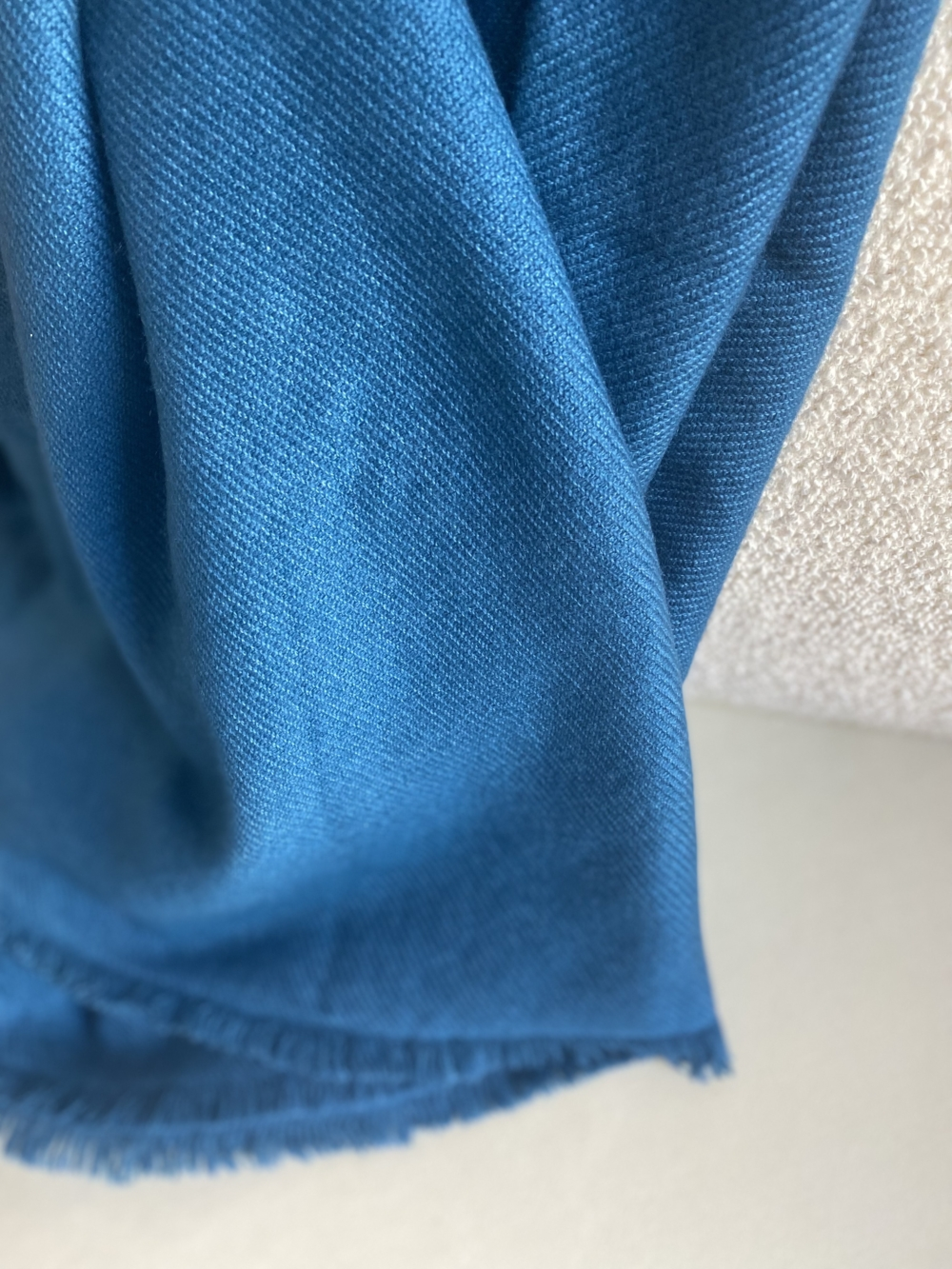 Cashmere accessoires neu toodoo plain l 220 x 220 leuchtendes blau 220x220cm