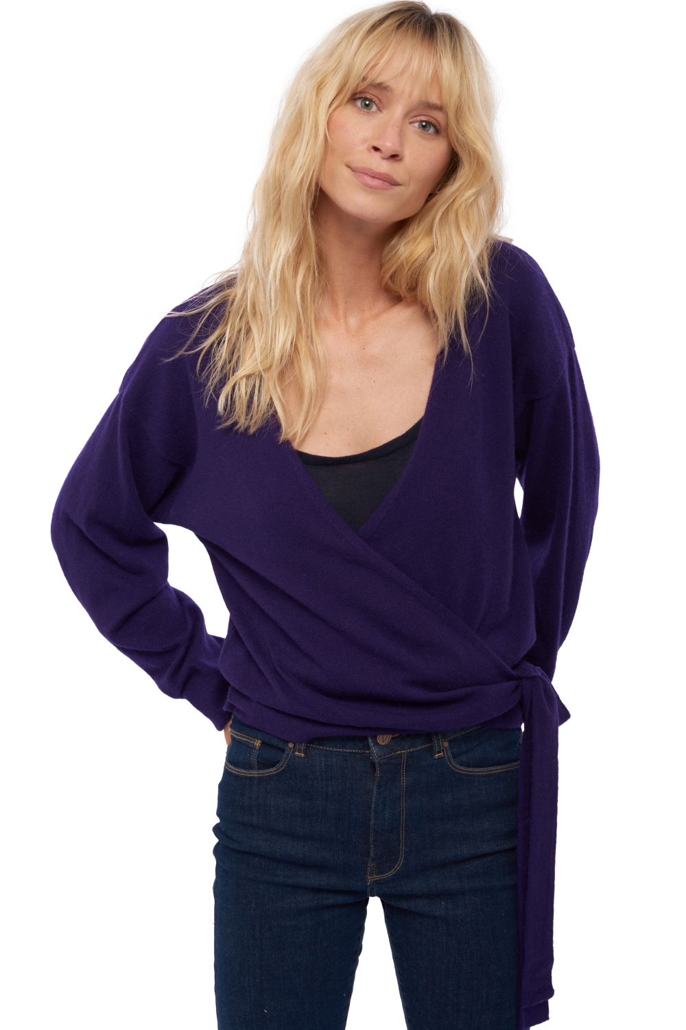 Cashmere kaschmir pullover damen antalya deep purple xl
