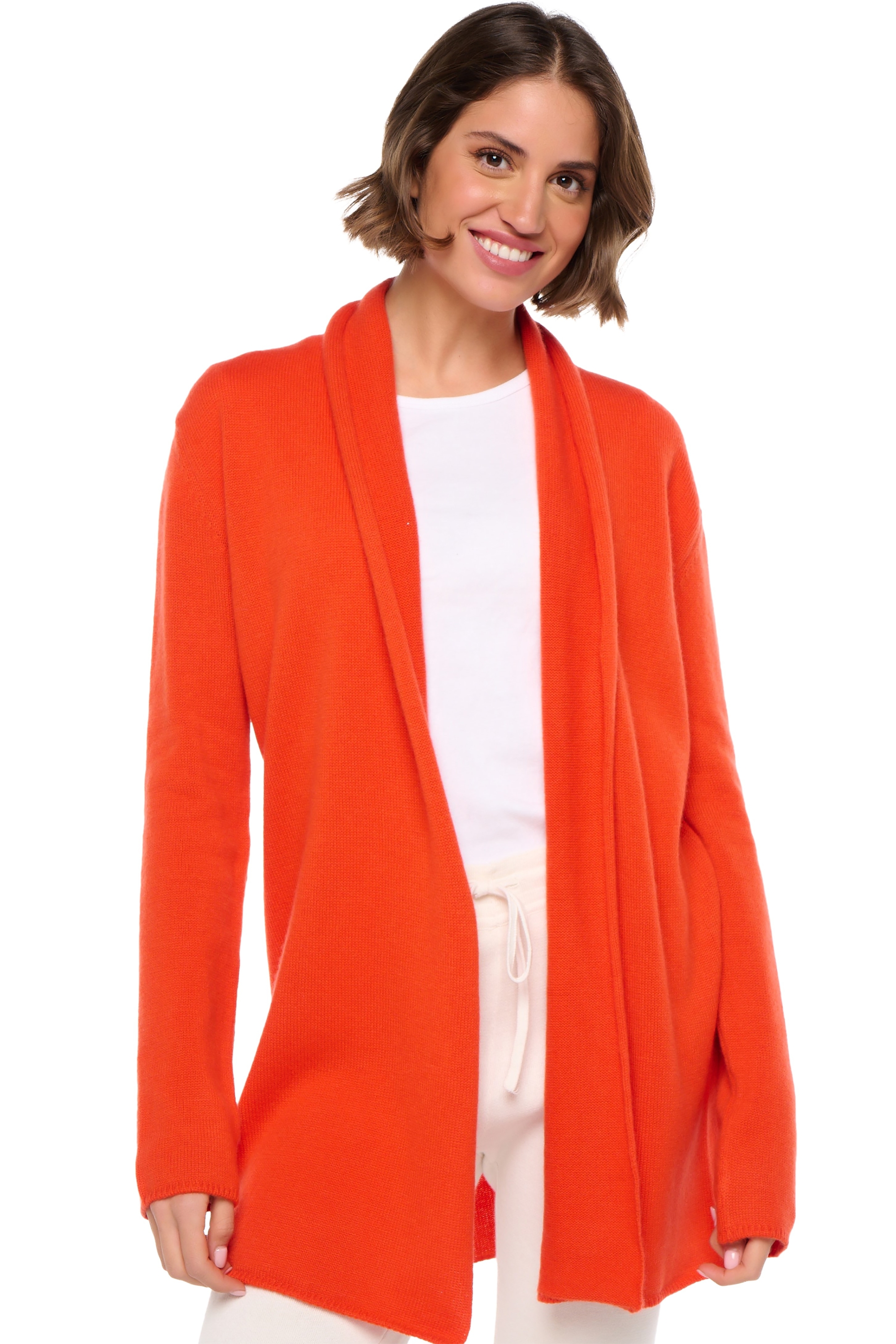 Cashmere kaschmir pullover damen fauve bloody orange 2xl