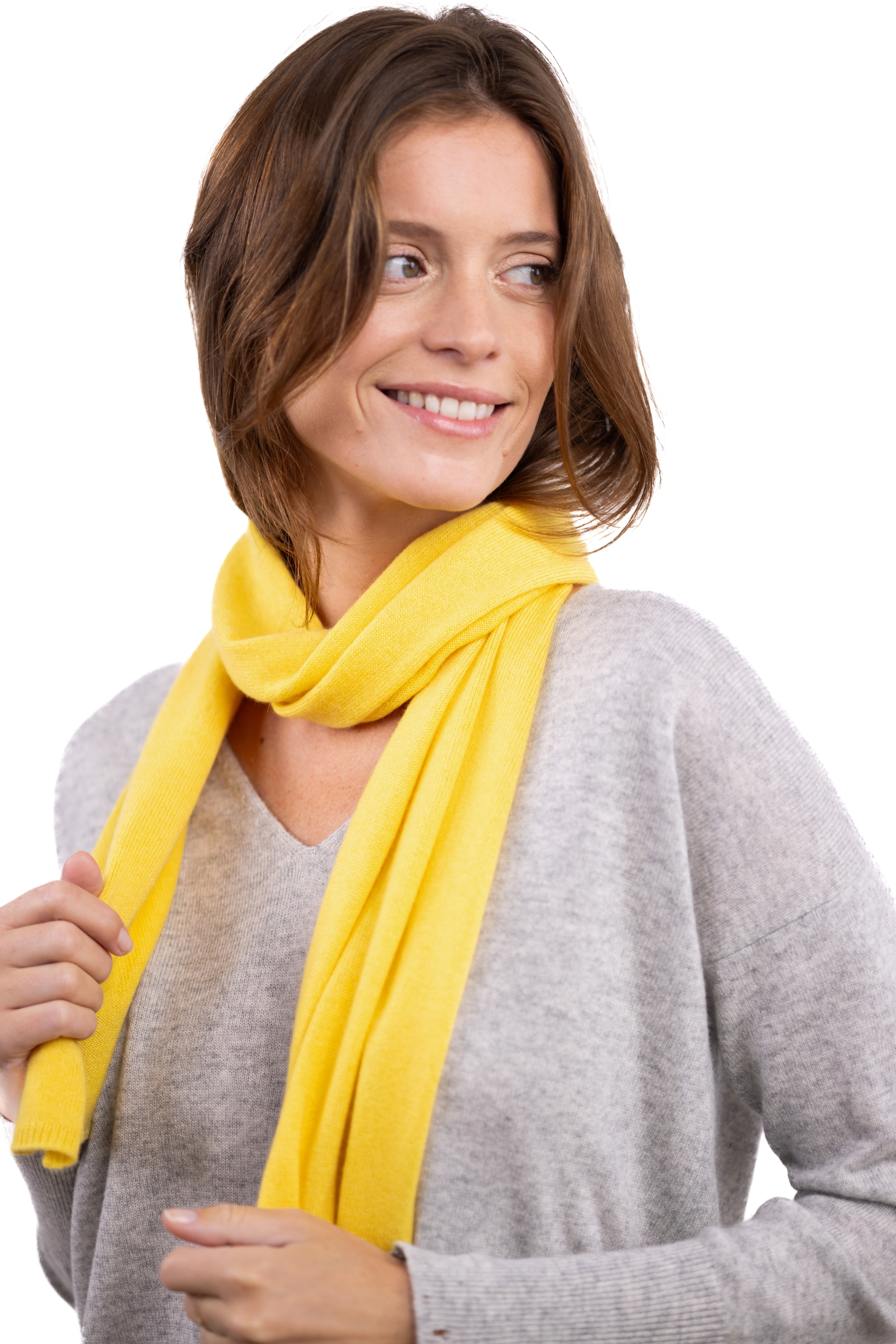 Cashmere kaschmir pullover damen schals ozone daffodil 160 x 30 cm