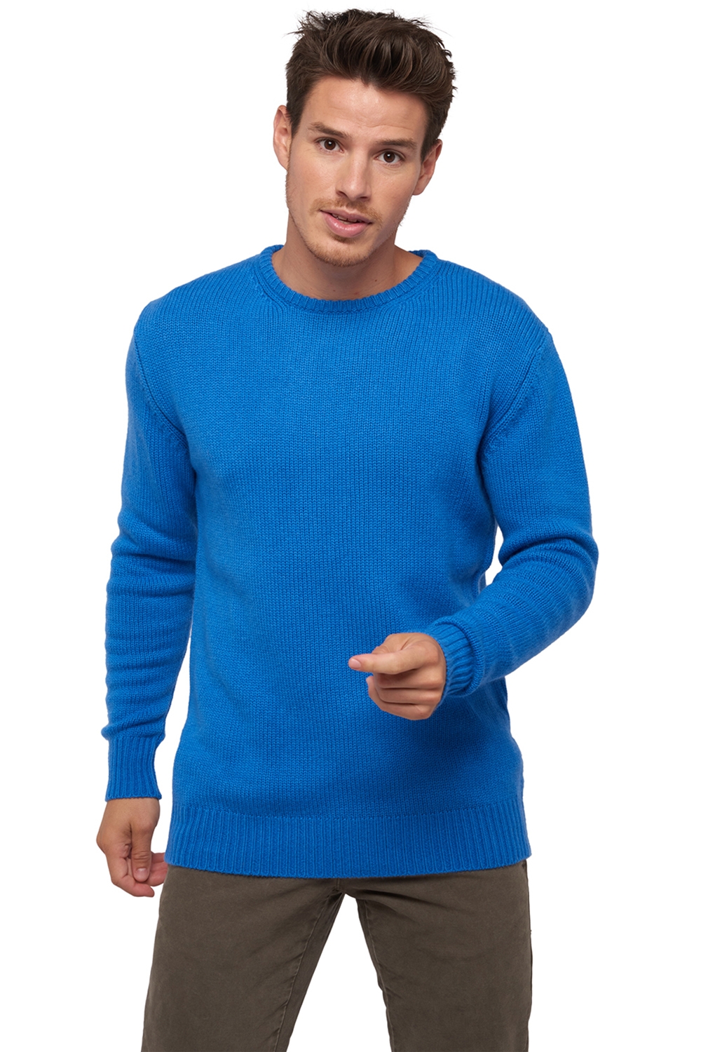 Cashmere kaschmir pullover herren bilal tetbury blue m