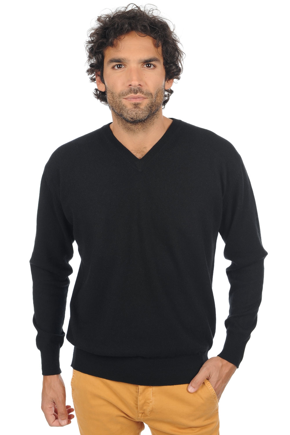 Cashmere kaschmir pullover herren gaspard premium black 2xl