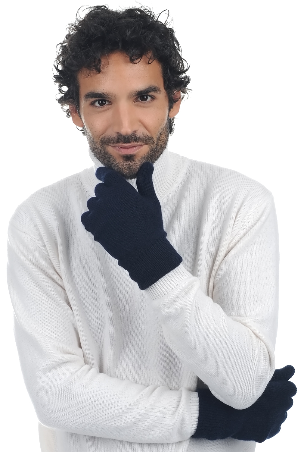 Cashmere kaschmir pullover herren manous nachtblau 27 x 14 cm