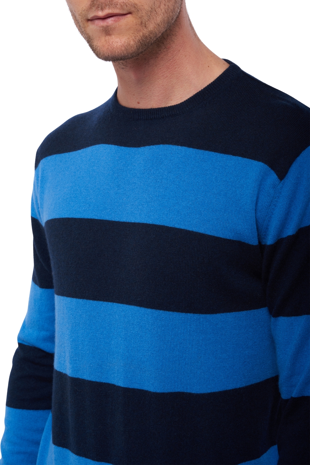 Cashmere kaschmir pullover herren rundhals villefranche nachtblau tetbury blue 2xl