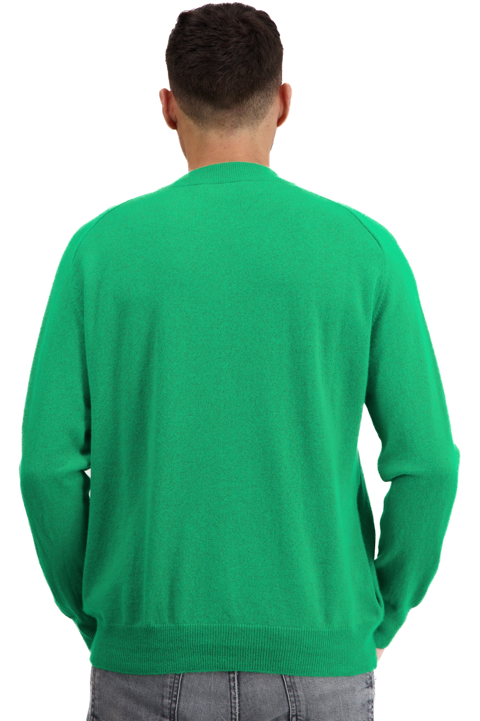 Cashmere kaschmir pullover herren strickjacke pullunder tajmahal new green m
