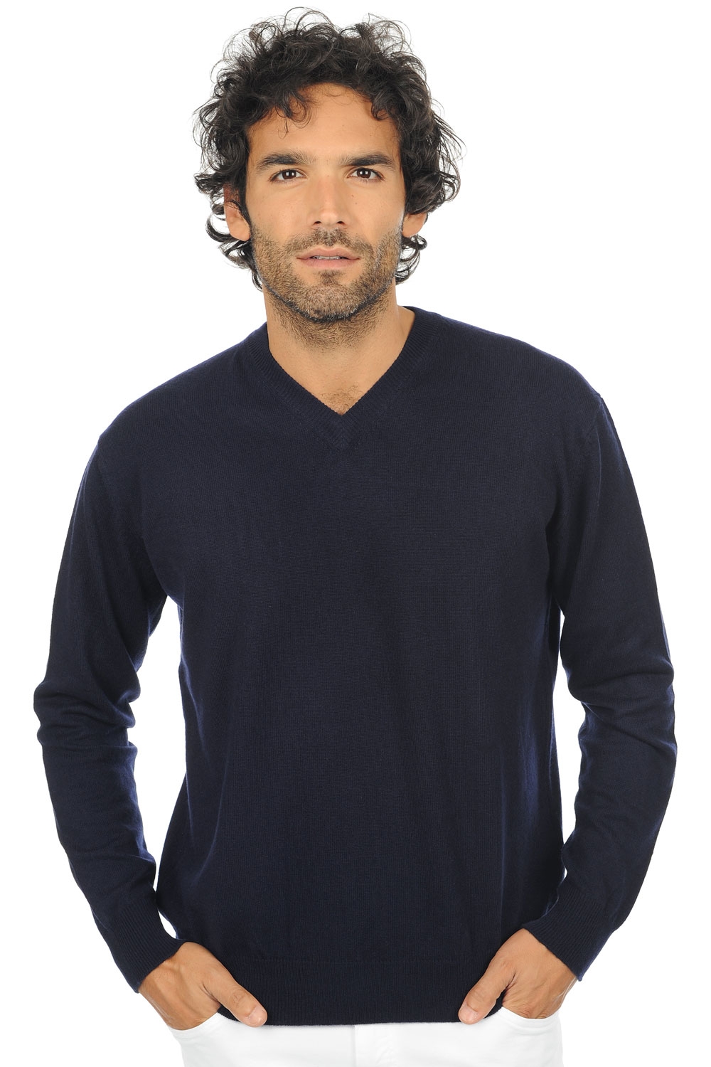Cashmere kaschmir pullover herren v ausschnitt gaspard premium premium navy 2xl