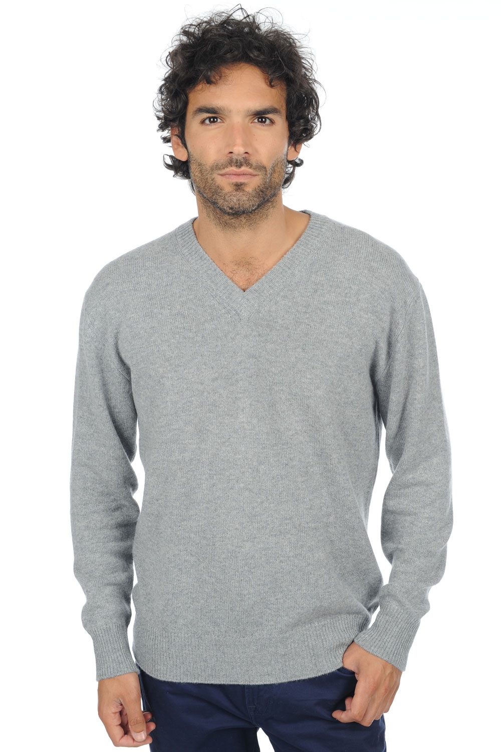 Cashmere kaschmir pullover herren v ausschnitt hippolyte 4f premium premium flanell 2xl