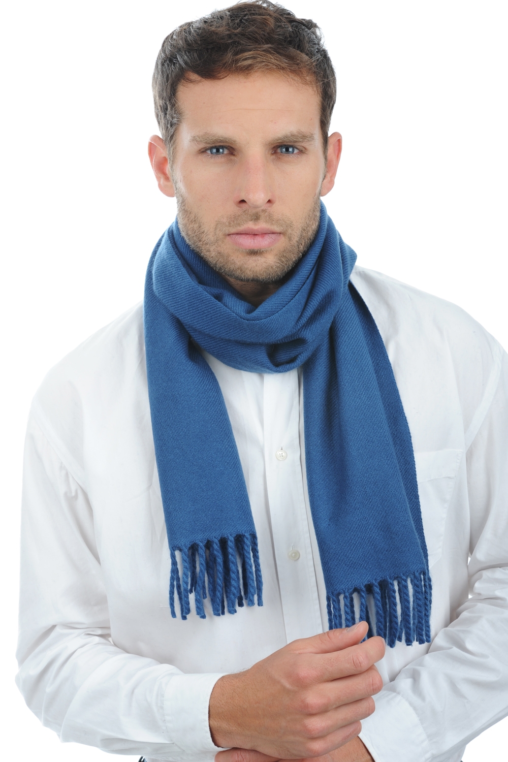 Cashmere kaschmir pullover herren zak170 preussischblau 170 x 25 cm