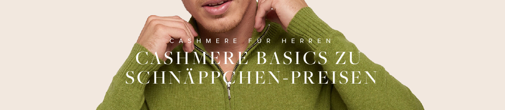 Cashmere für herrenBasics zu Schnäppchen-Preisen