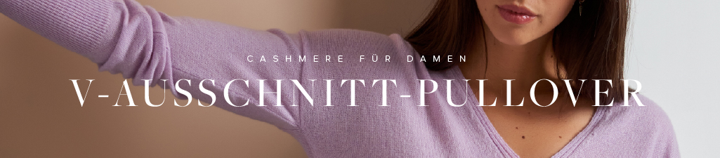 Cashmere für damenV-Ausschnitt-Pullover